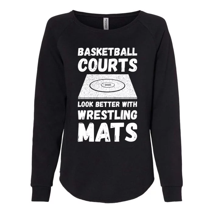 Wrestling Coach Wrestling Games Contact Sport Wrestler Great Gift Womens California Wash Sweatshirt