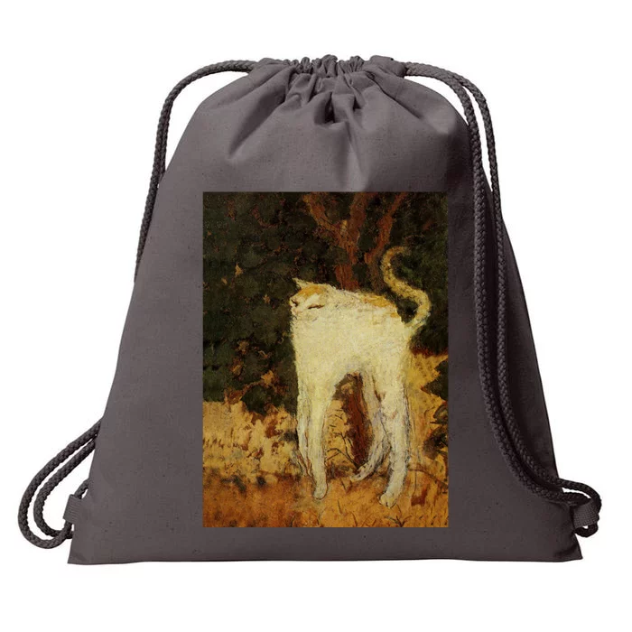 “White Cat” Drawstring Bag