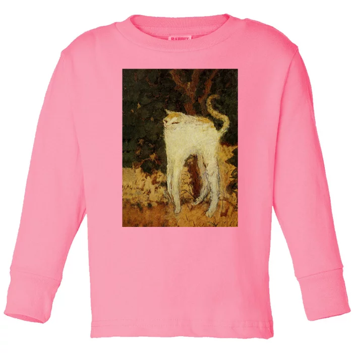 “White Cat” Toddler Long Sleeve Shirt