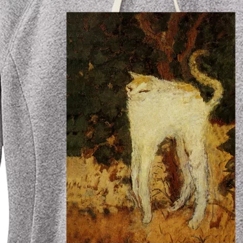 “White Cat” Women's Fleece Hoodie