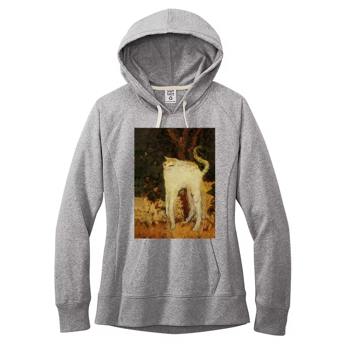 “White Cat” Women's Fleece Hoodie