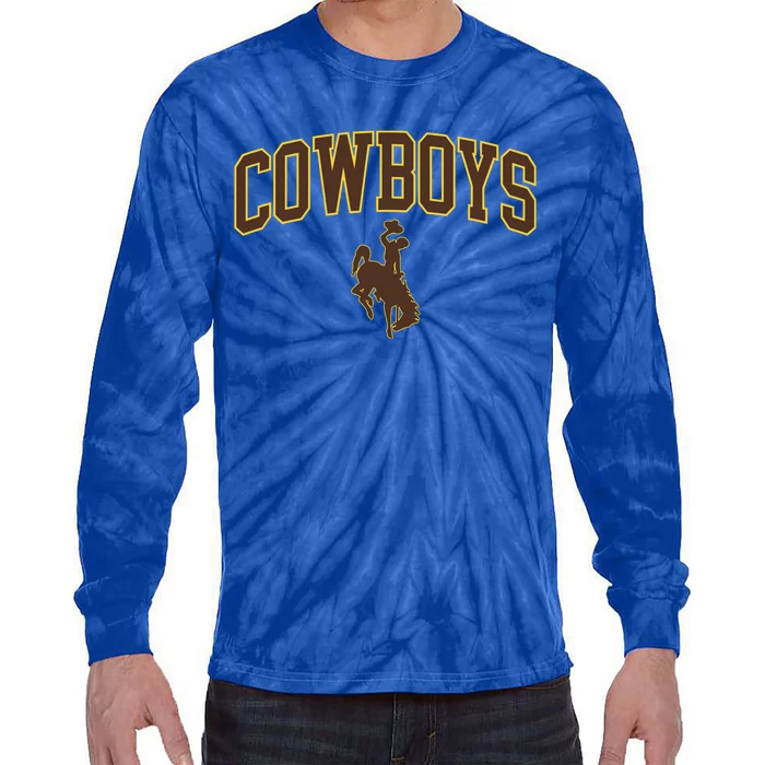 W.Y.O.M.I.N.G Cowboys Tie-Dye Long Sleeve Shirt