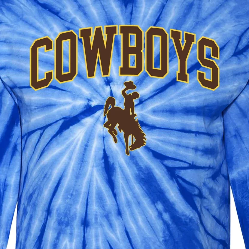 W.Y.O.M.I.N.G Cowboys Tie-Dye Long Sleeve Shirt