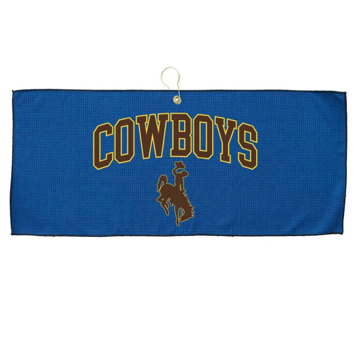 W.Y.O.M.I.N.G Cowboys Large Microfiber Waffle Golf Towel