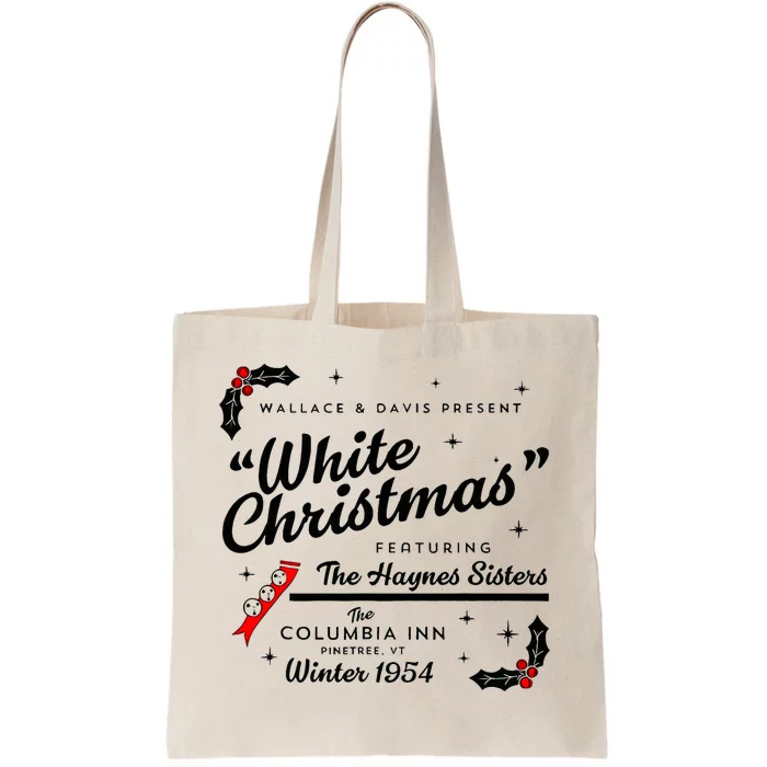 White Christmas Wallace And Davis Haynes Sister Matching Tote Bag