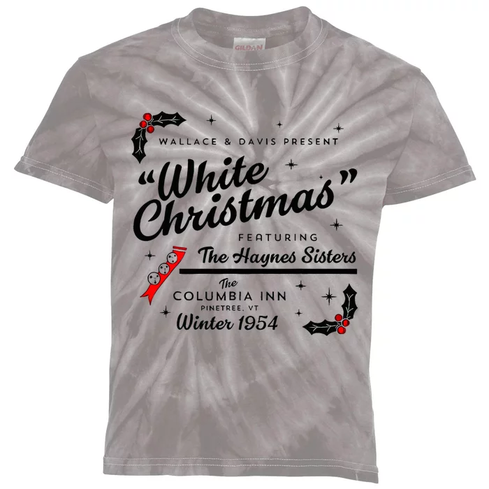 White Christmas Wallace And Davis Haynes Sister Matching Kids Tie-Dye T-Shirt