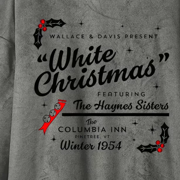 White Christmas Wallace And Davis Haynes Sister Matching Hooded Wearable Blanket