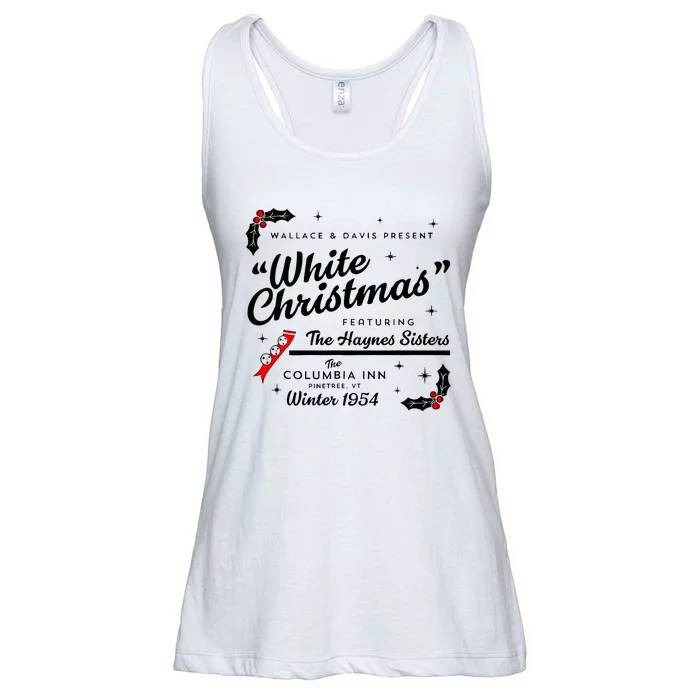 White Christmas Wallace And Davis Haynes Sister Matching Ladies Essential Flowy Tank