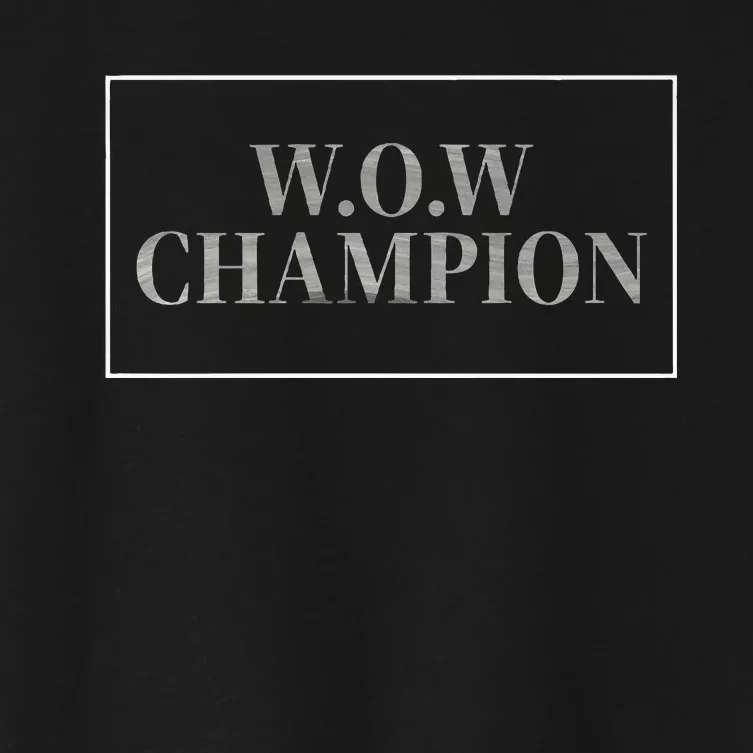 WOW CHAMPION Women's Crop Top Tee