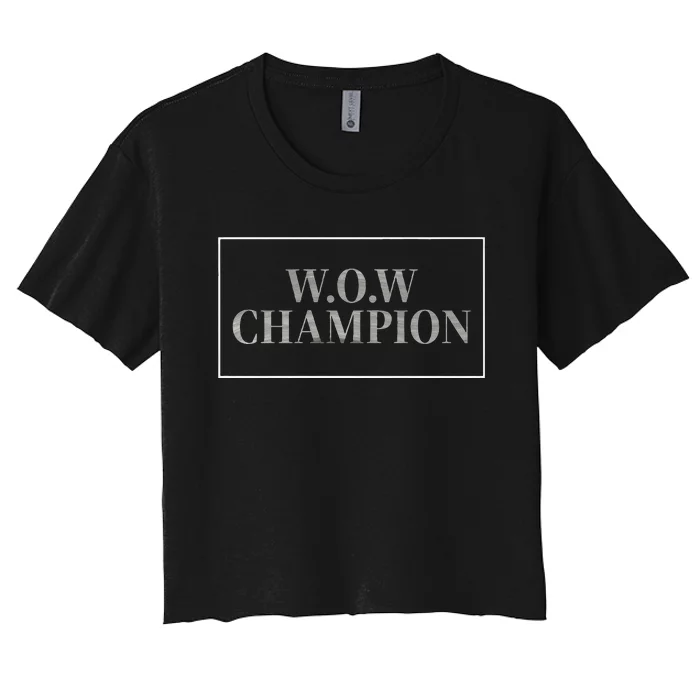 WOW CHAMPION Women's Crop Top Tee