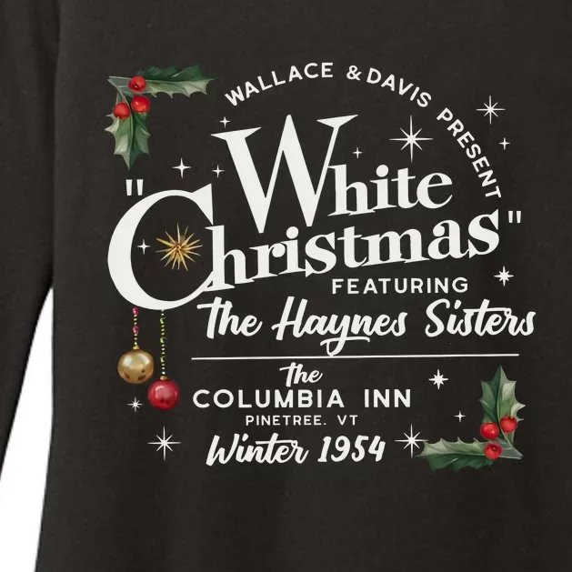 White Christmas Wallace And Davis Haynes Sister Womens CVC Long Sleeve Shirt