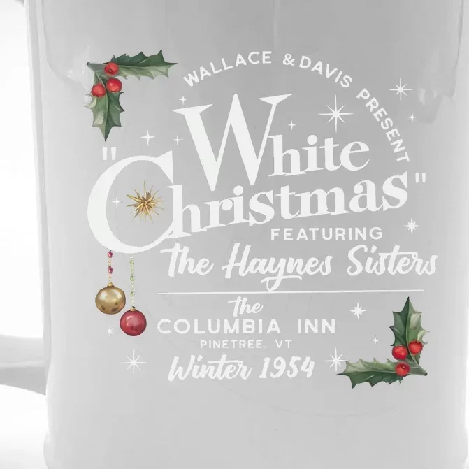 White Christmas Wallace And Davis Haynes Sister Front & Back Beer Stein