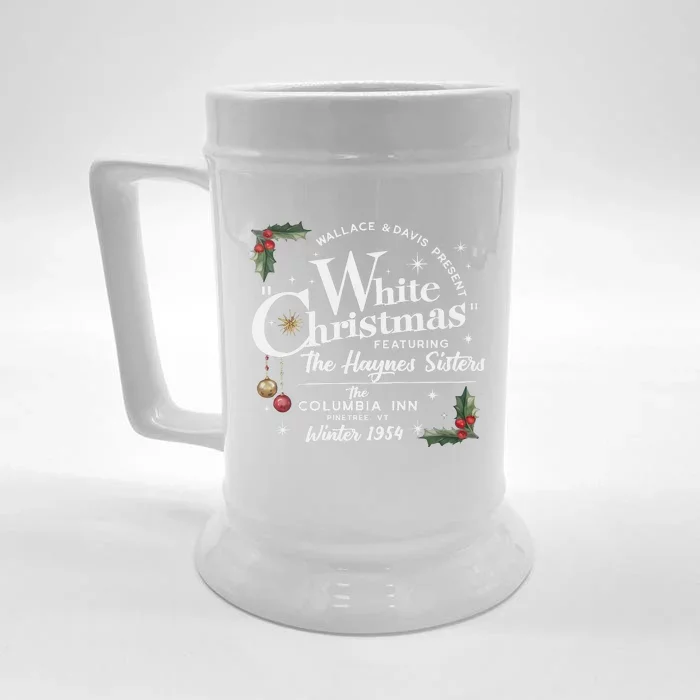 White Christmas Wallace And Davis Haynes Sister Front & Back Beer Stein