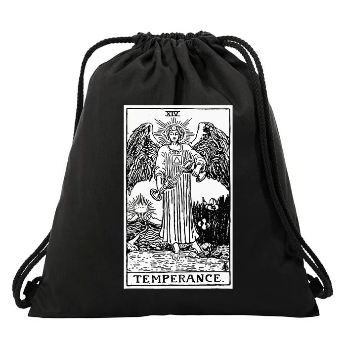 Witch Craft Wiccan Card Witchy Gothic Scary Halloween Gifts Drawstring Bag