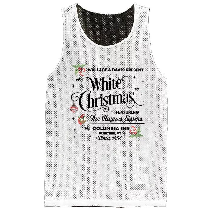 White Christmas Wallace And Davis Haynes Sister Trending Design Mesh Reversible Basketball Jersey Tank