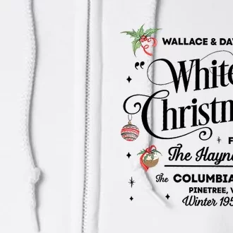 White Christmas Wallace And Davis Haynes Sister Trending Design Full Zip Hoodie