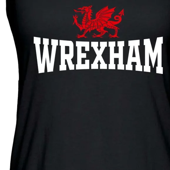 Wrexham City Wales Red Dragon Wrecsam Cymru County Of Wales Ladies Essential Flowy Tank