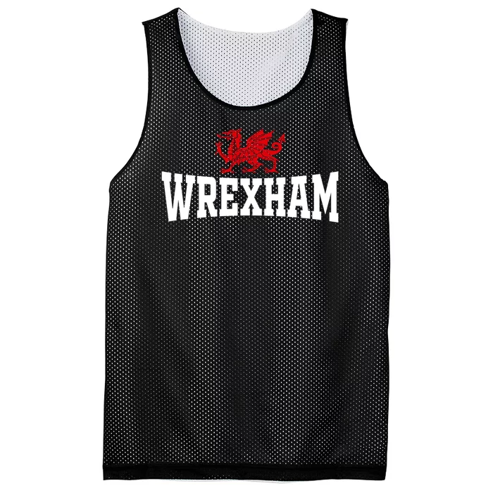 Wrexham City Wales Red Dragon Wrecsam Cymru County Of Wales Mesh Reversible Basketball Jersey Tank