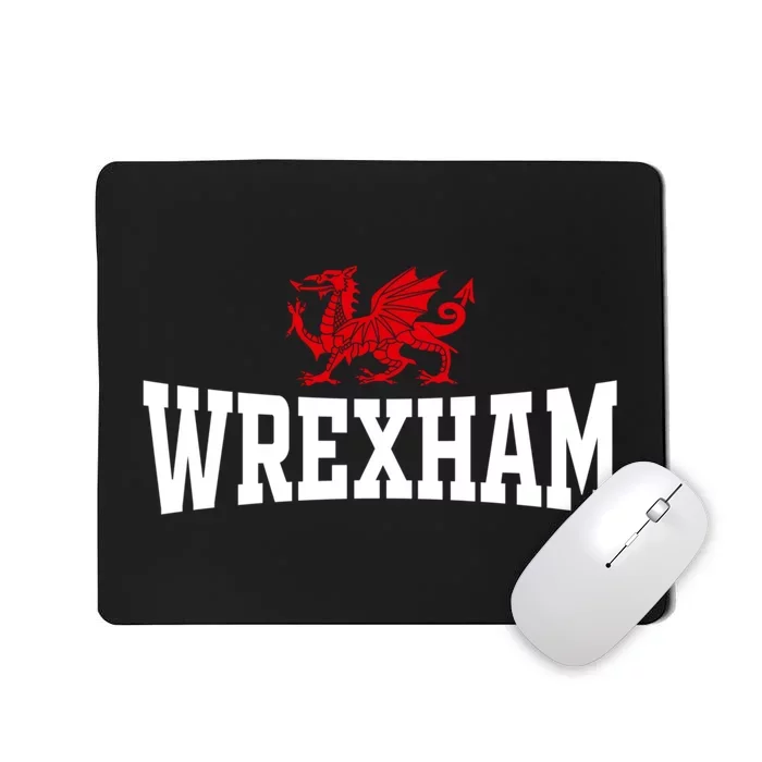 Wrexham City Wales Red Dragon Wrecsam Cymru County Of Wales Mousepad