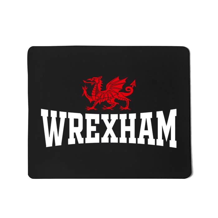 Wrexham City Wales Red Dragon Wrecsam Cymru County Of Wales Mousepad