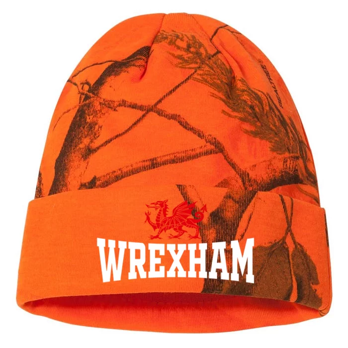 Wrexham City Wales Red Dragon Wrecsam Cymru County Of Wales Kati - 12in Camo Beanie