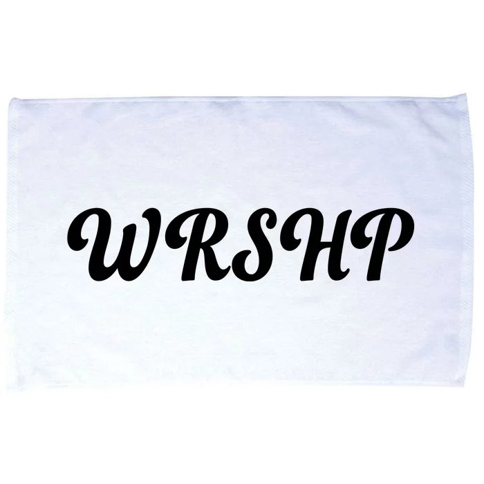 WRSHP Christian Worship Shortened Word Microfiber Hand Towel