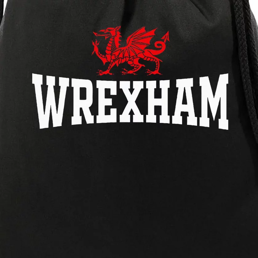 Wrexham City Wales Red Dragon Wrecsam Cymru County Of Wales Drawstring Bag