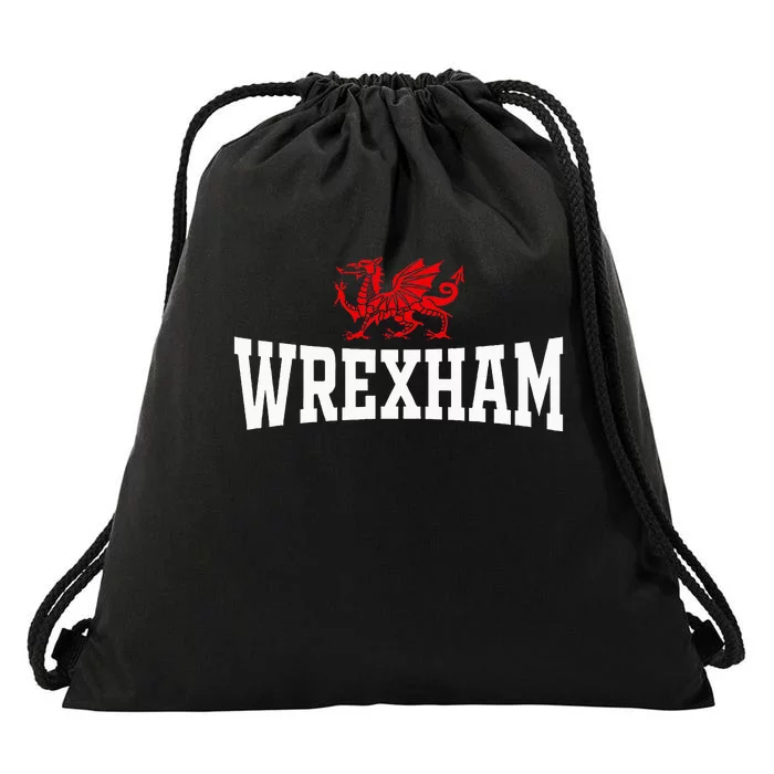 Wrexham City Wales Red Dragon Wrecsam Cymru County Of Wales Drawstring Bag