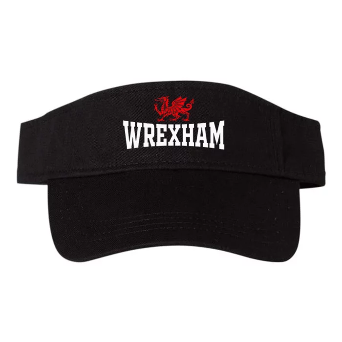 Wrexham City Wales Red Dragon Wrecsam Cymru County Of Wales Valucap Bio-Washed Visor