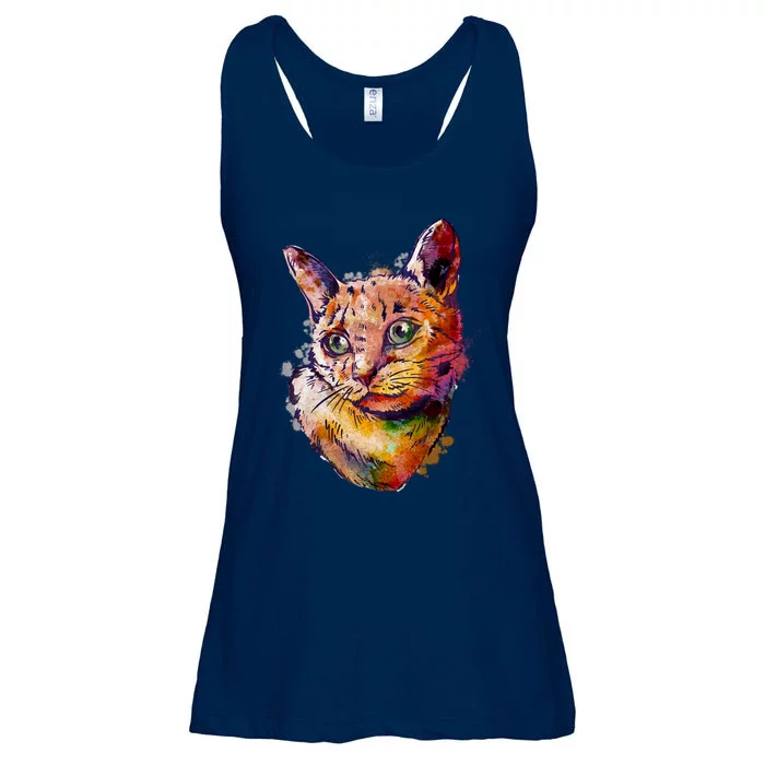 Watercolor Cat Ladies Essential Flowy Tank