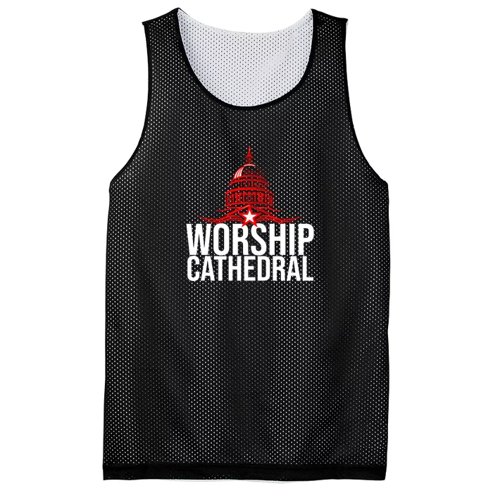 Worship Cathedral Mesh Reversible Basketball Jersey Tank