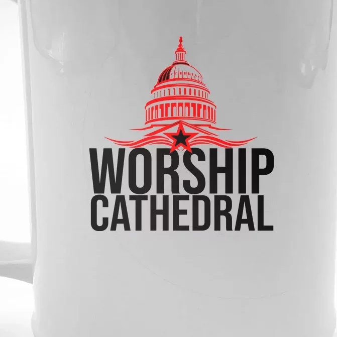 Worship Cathedral Front & Back Beer Stein