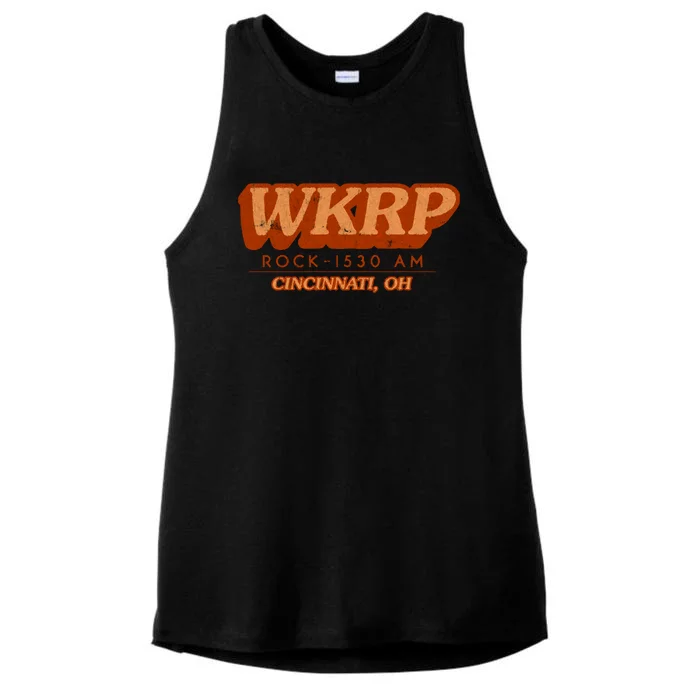 WKRP Cincinnati Ladies Tri-Blend Wicking Tank