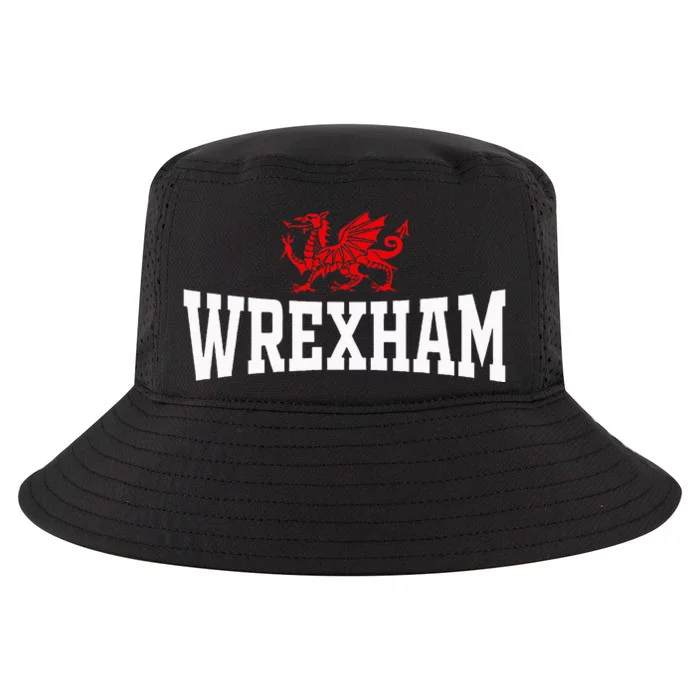 Wrexham City Wales Red Dragon Wrecsam Cymru County Of Wales Cool Comfort Performance Bucket Hat