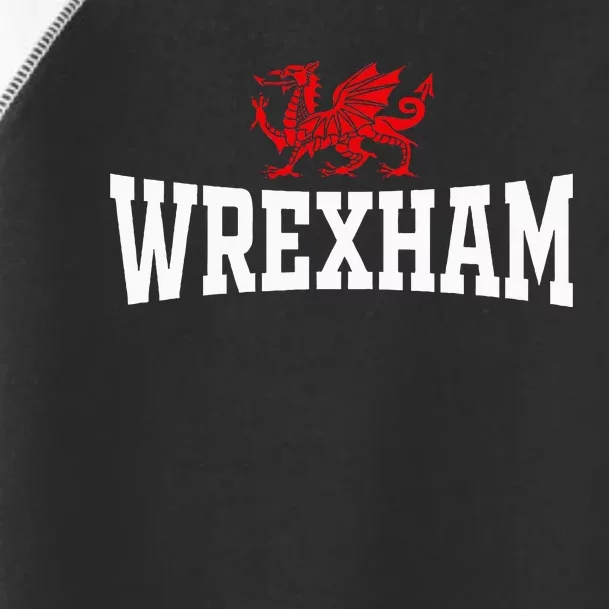 Wrexham City Wales Red Dragon Wrecsam Cymru County Of Wales Toddler Fine Jersey T-Shirt