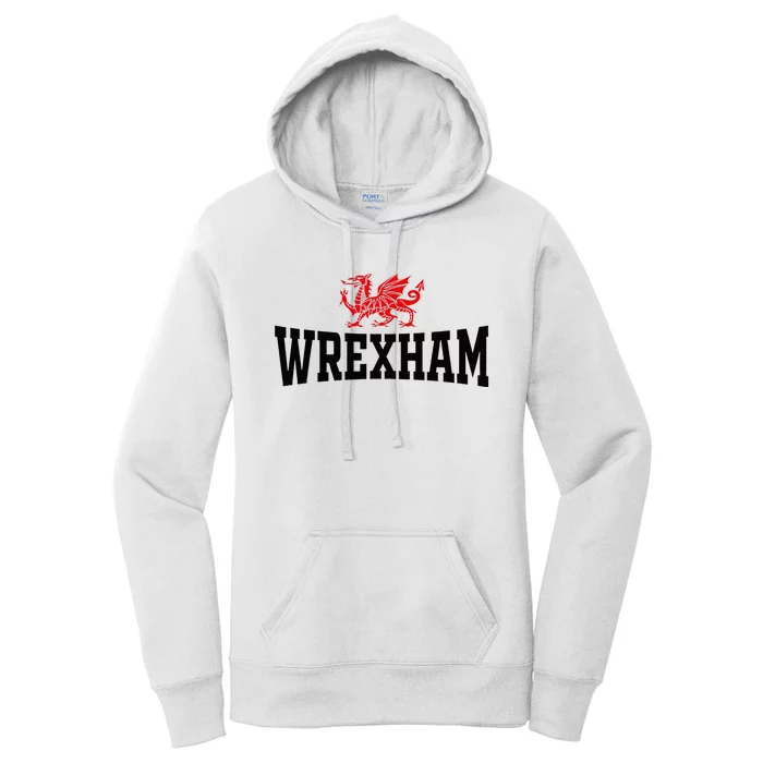 Wrexham City Wales Red Dragon Wrecsam Cymru County Of Wales Women's Pullover Hoodie