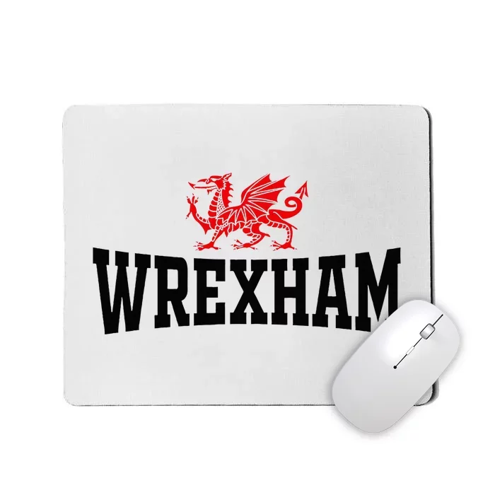 Wrexham City Wales Red Dragon Wrecsam Cymru County Of Wales Mousepad