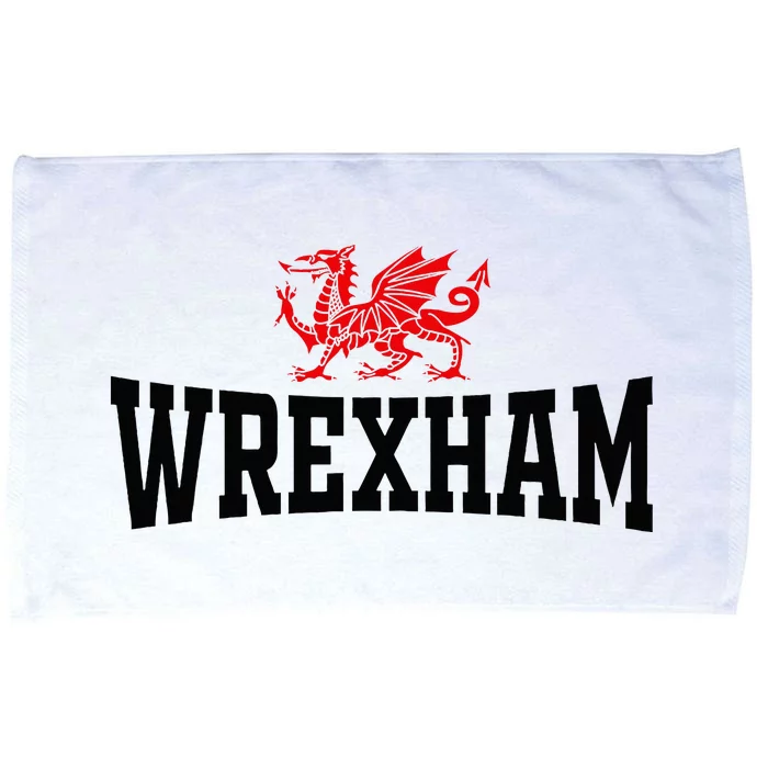 Wrexham City Wales Red Dragon Wrecsam Cymru County Of Wales Microfiber Hand Towel