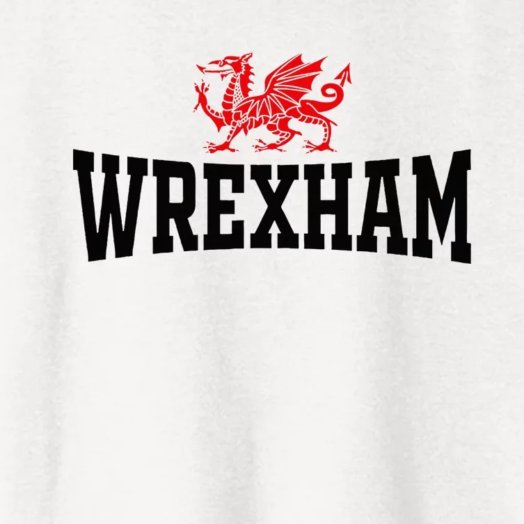 Wrexham City Wales Red Dragon Wrecsam Cymru County Of Wales Women's Crop Top Tee