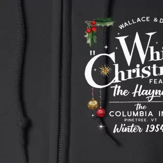 White Christmas Wallace And Davis Haynes Sister Full Zip Hoodie