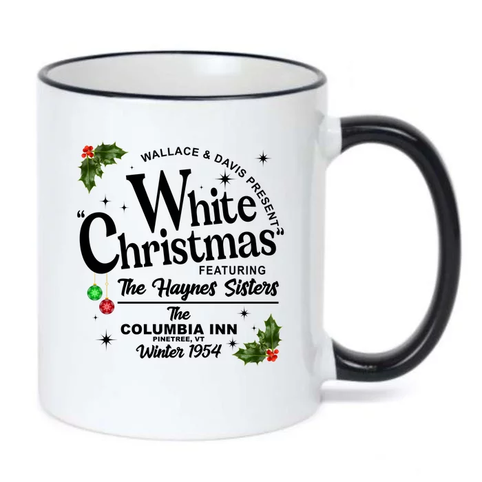 White Christmas Wallace And Davis Haynes Sister Black Color Changing Mug