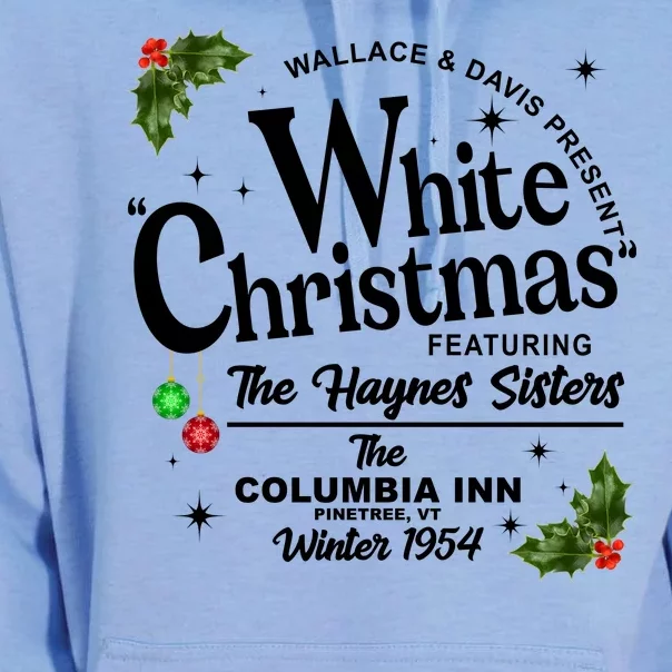 White Christmas Wallace And Davis Haynes Sister Unisex Surf Hoodie