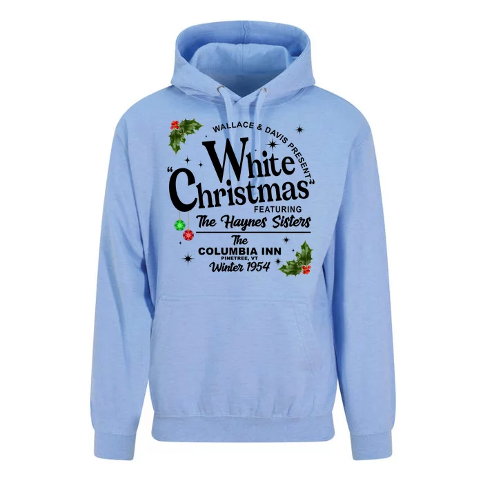 White Christmas Wallace And Davis Haynes Sister Unisex Surf Hoodie