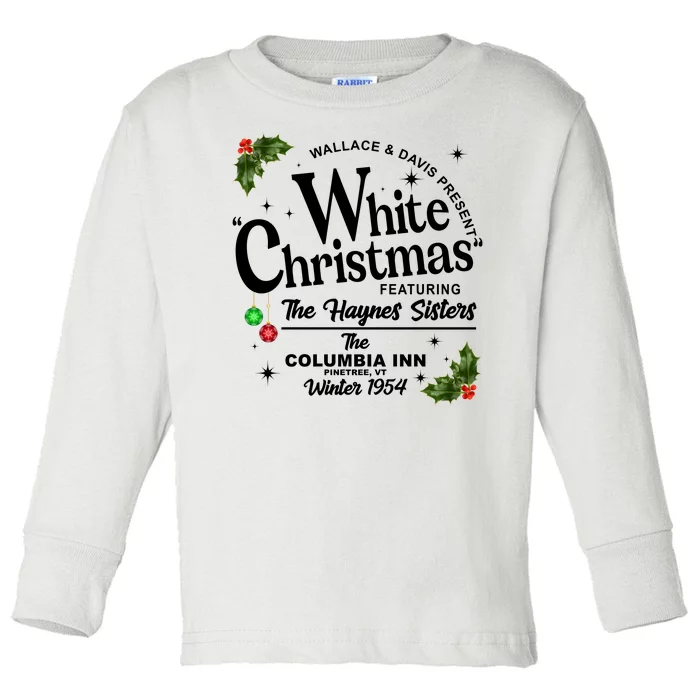 White Christmas Wallace And Davis Haynes Sister Toddler Long Sleeve Shirt