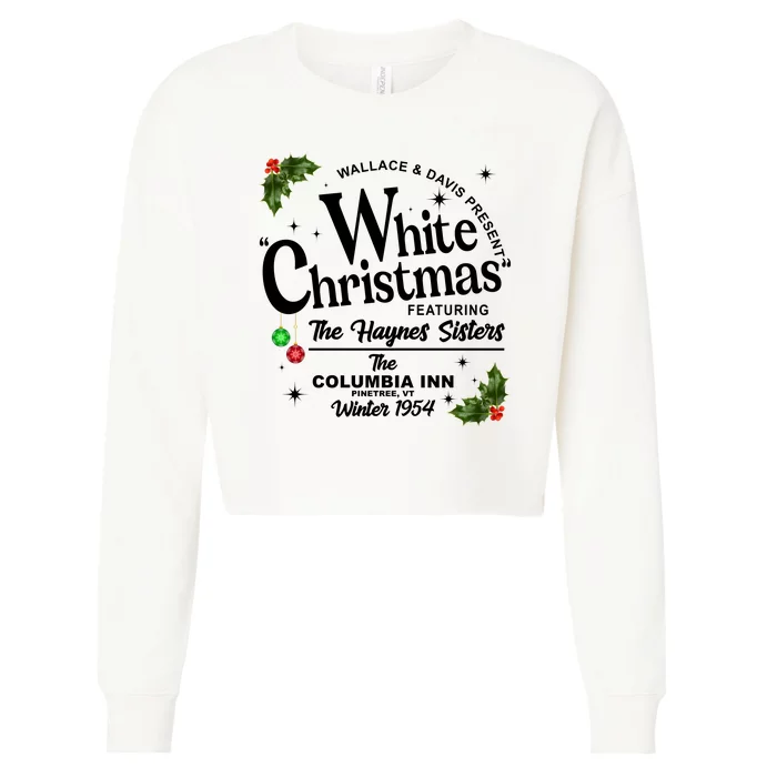 White Christmas Wallace And Davis Haynes Sister Cropped Pullover Crew