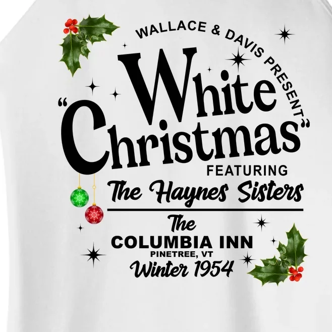 White Christmas Wallace And Davis Haynes Sister Women’s Perfect Tri Rocker Tank