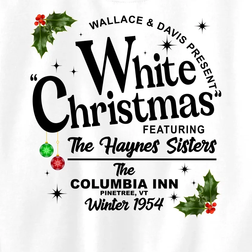 White Christmas Wallace And Davis Haynes Sister Kids Sweatshirt