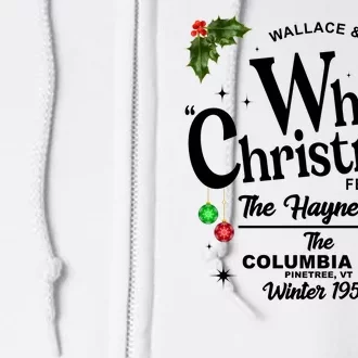 White Christmas Wallace And Davis Haynes Sister Full Zip Hoodie