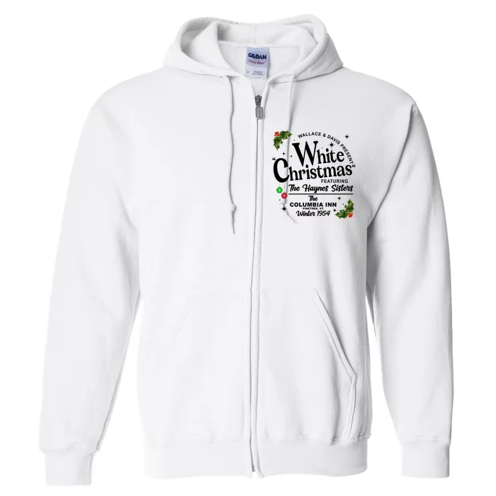 White Christmas Wallace And Davis Haynes Sister Full Zip Hoodie