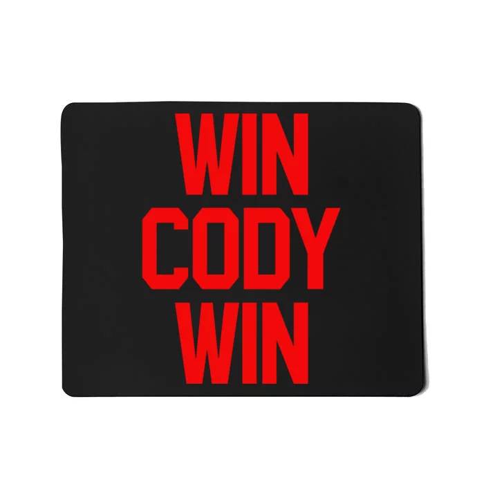 Win Cody Win Mousepad